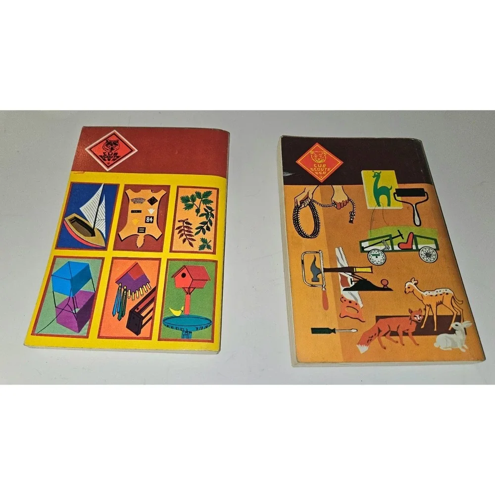 Vintage Boy Scouts BSA Wolf & Bear Cub Scout Books Handbooks Manuals 1950s 1960s